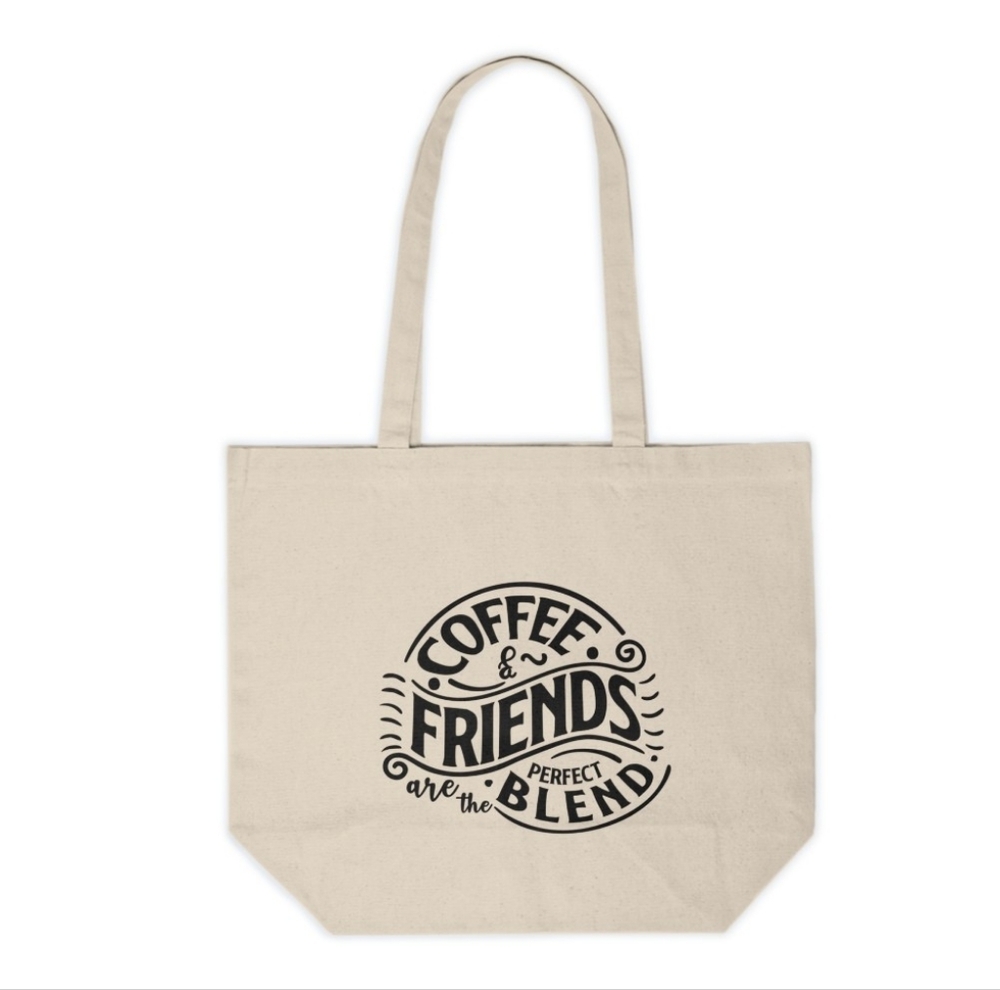 Coffee and Friends are the Perfect Blend Custom Tote Bag